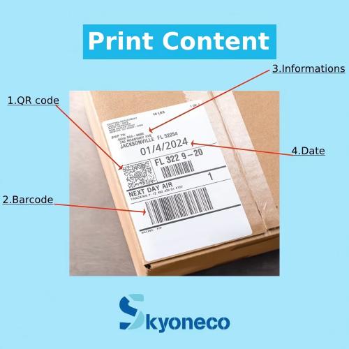 SKYONE-890FK-P Label Printing Examples