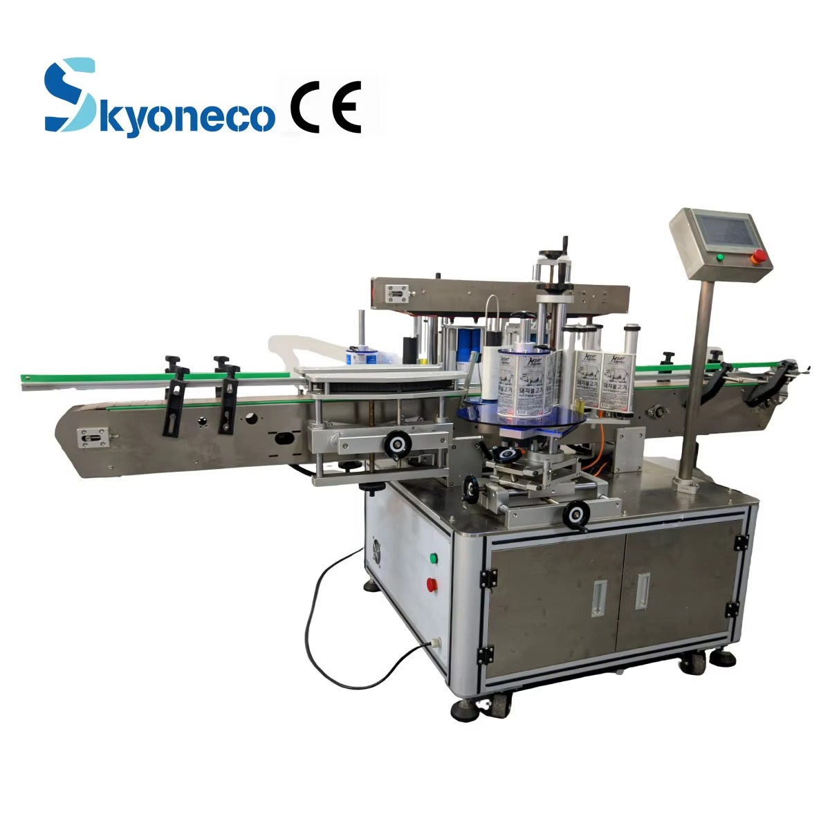 Flat Bottle Double Side Labeling Machine