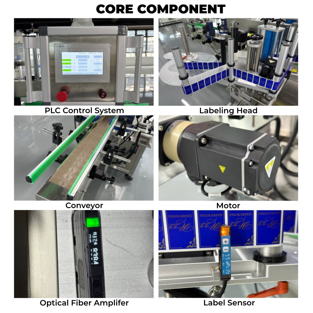 Dual Side Labeling Machine For Flat Bottles